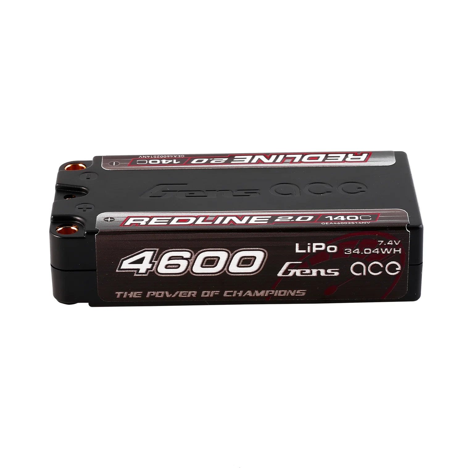 Gens ace Redline 2.0 Series Shorty LCG 4600mAh 7.4V 2S 140C LiPo (5mm, 193g)