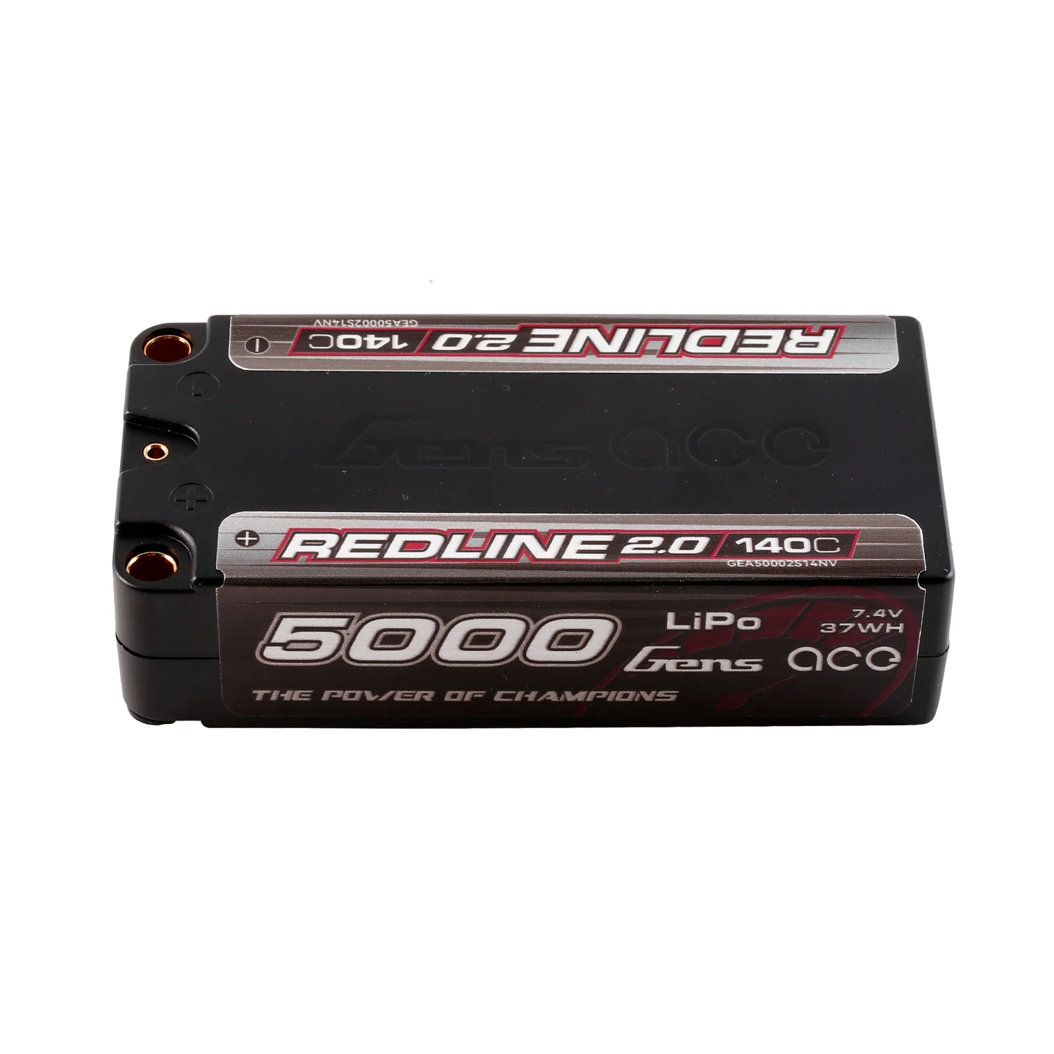Gens ace Redline 2.0 Series Shorty LCG 5000mAh 7.4V 2S 140C LiPo (5mm, 214g)
