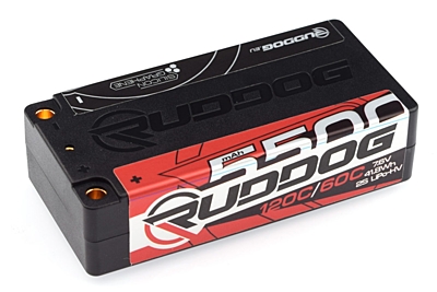 baterie Ruddog 5500mAh 7.6V 120C/60C HV LiPo (5mm, 215g)