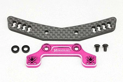 Yokomo YD-2 Hybrid Front Shock Tower (Graphite/Purple Aluminum)