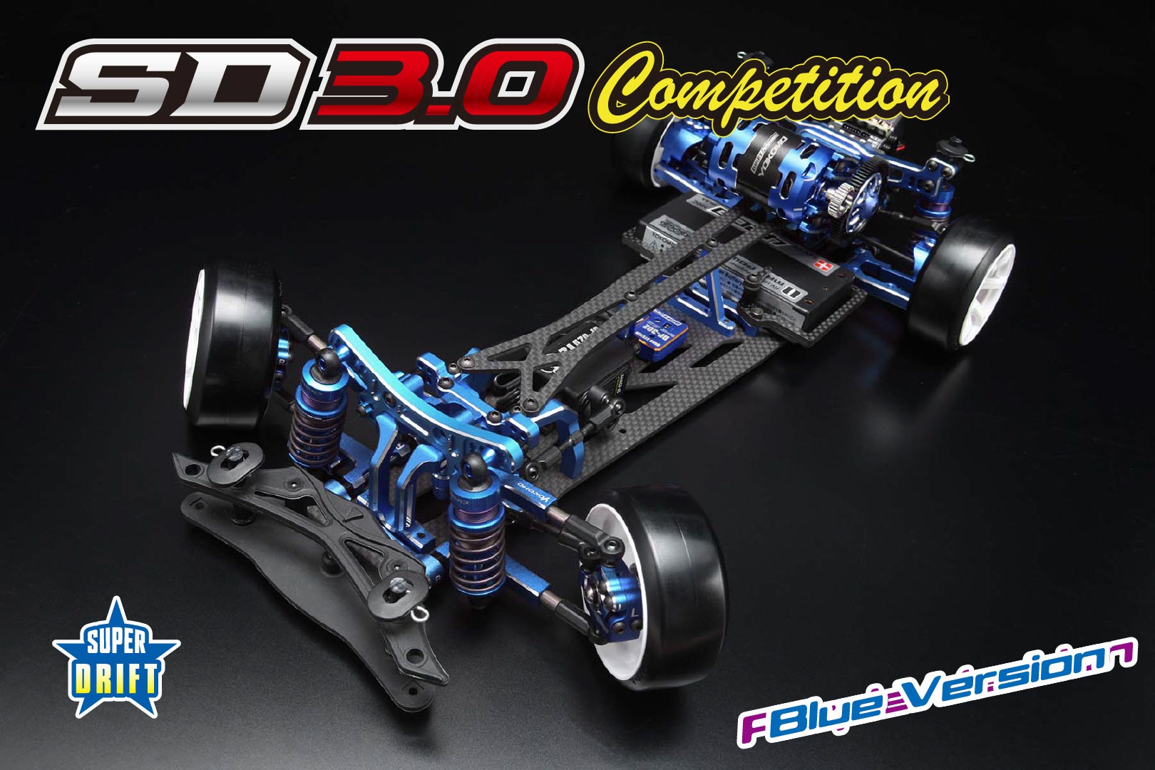 podvozek Yokomo Super Drift SD 3.0 Competition Blue Version Kit (Limited production)