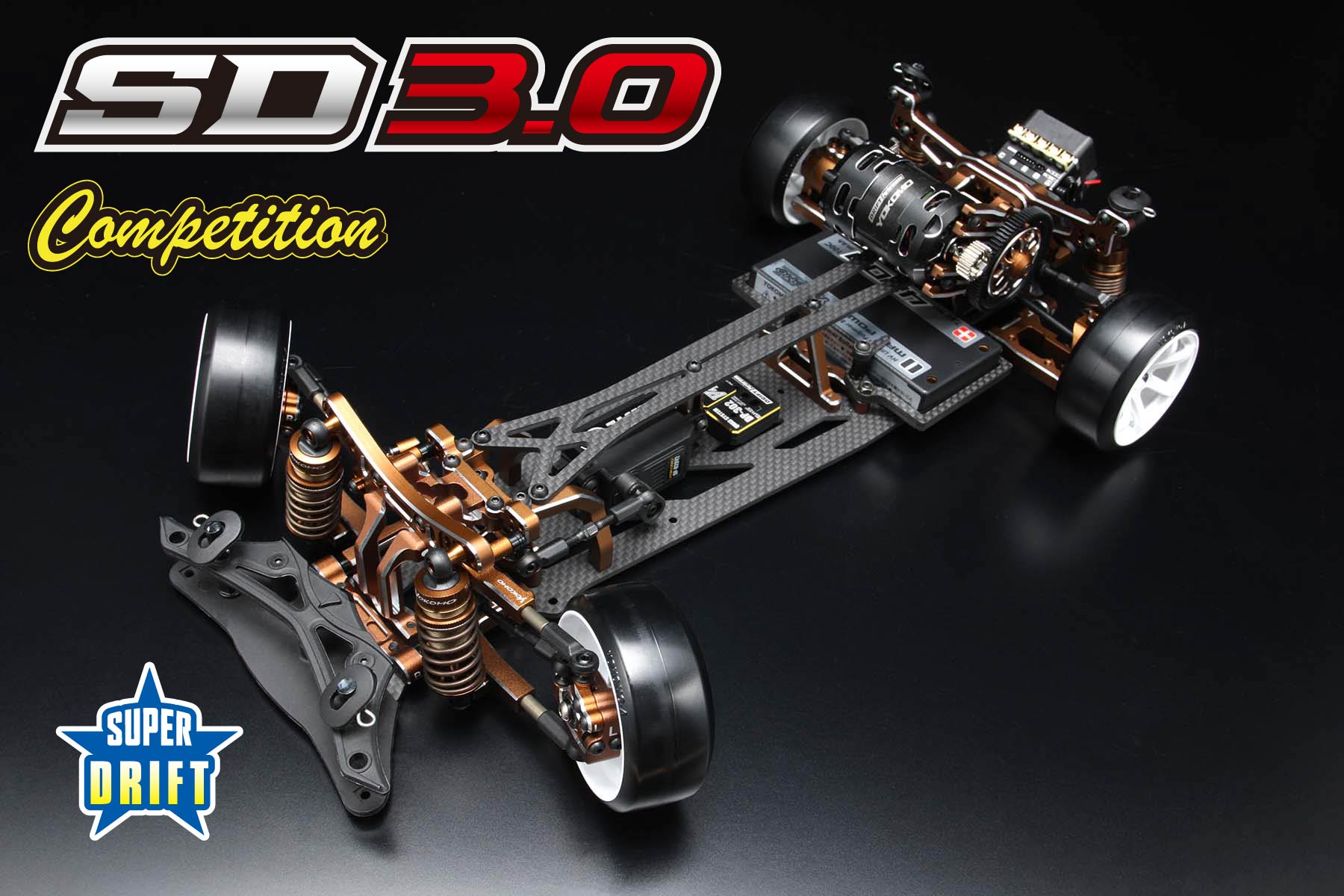 podvozek Yokomo Super Drift SD 3.0 Competition Bronze Version Kit (Limited production)