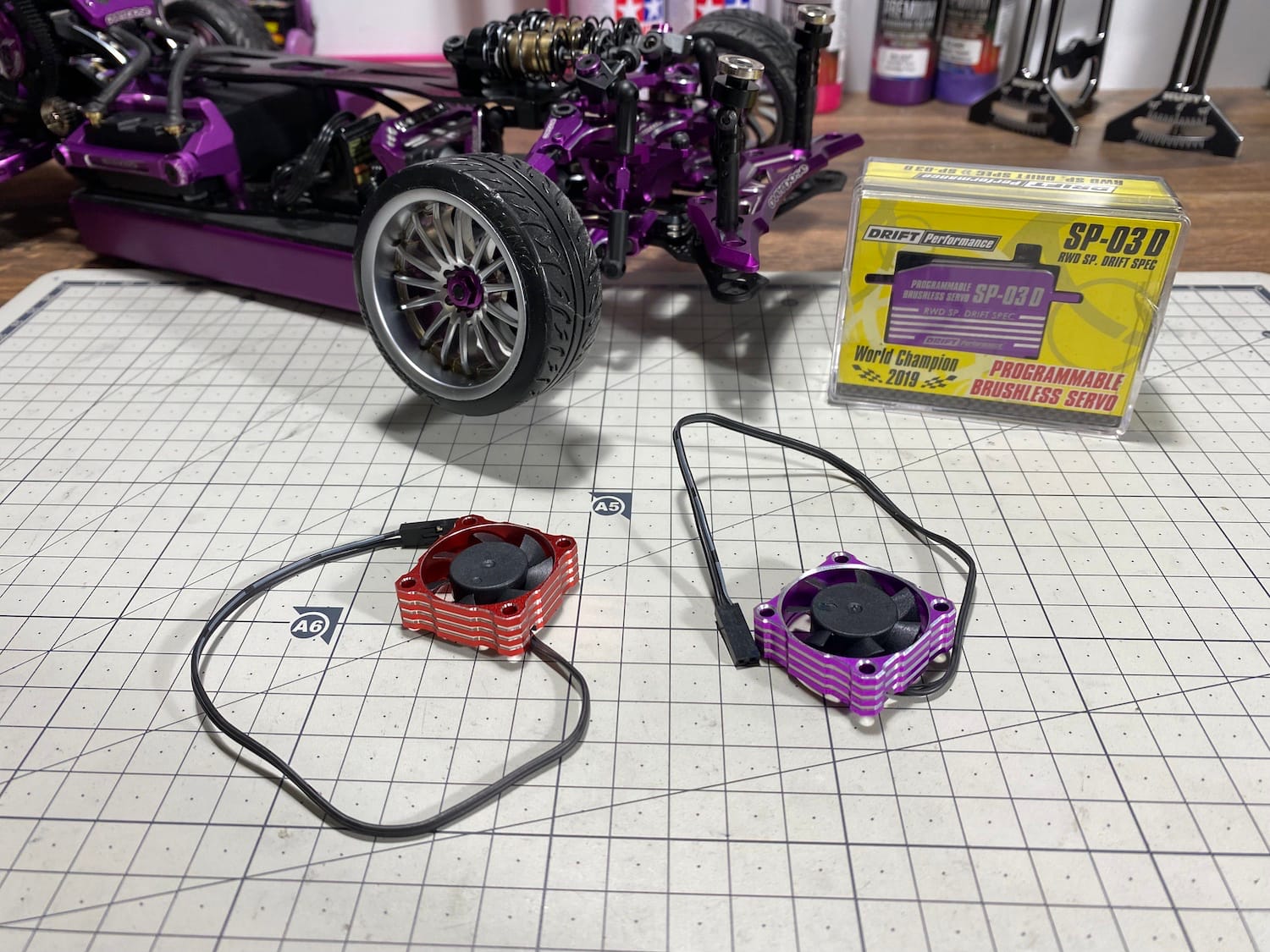 DriftGuy ventilátor Aluminium High Speed fialová