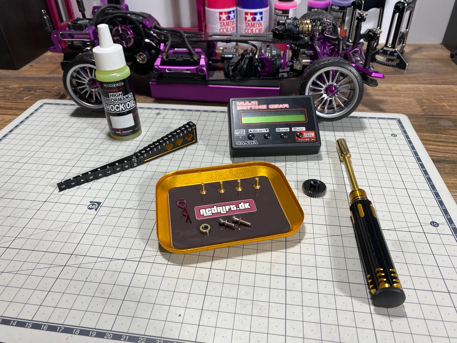 DriftGuy miska na šroubky zlatá