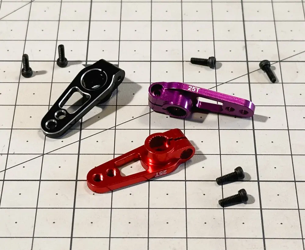 DriftGuy páka serva Aluminium 25T (černá)