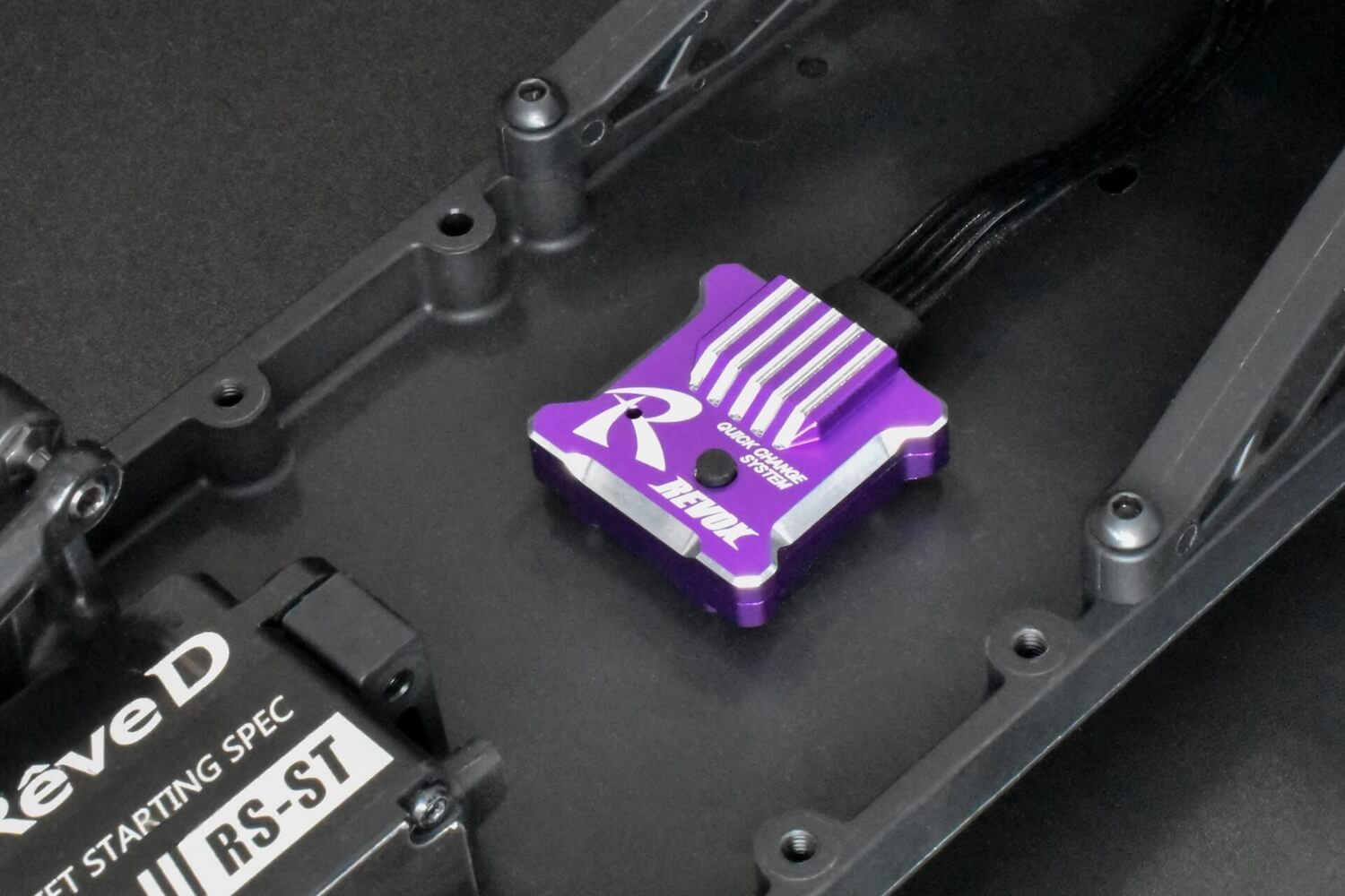 gyro Reve D Steering Gyro REVOX for RWD Drift Car (Purple)