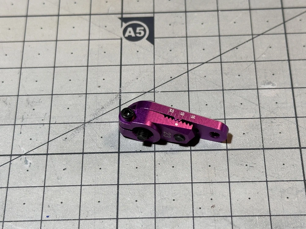 OVERDOSE OD2802 JT Aluminum Direct Servo Horn 23 (Purple/Sanwa, KO) BAZAR