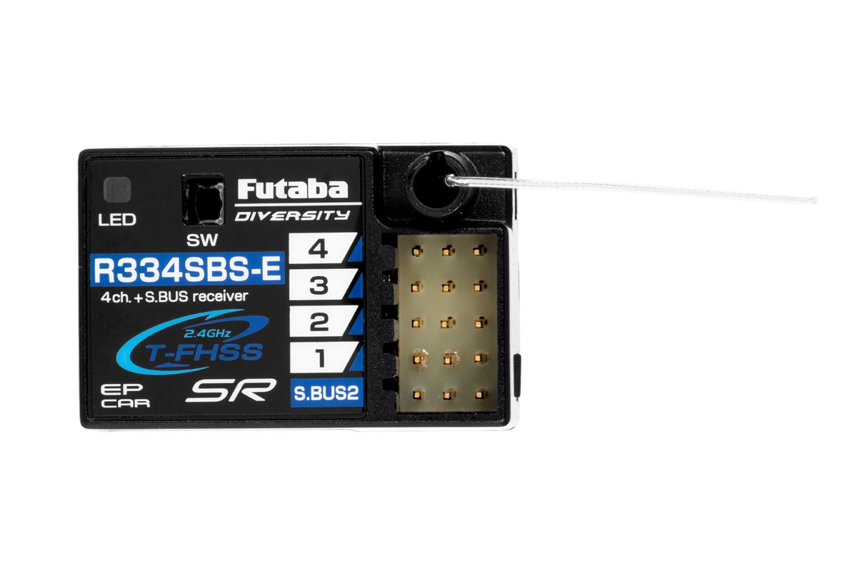 vysílačka Futaba 4PM Plus T-FHSS Radio + RX R334SBS-E Receiver
