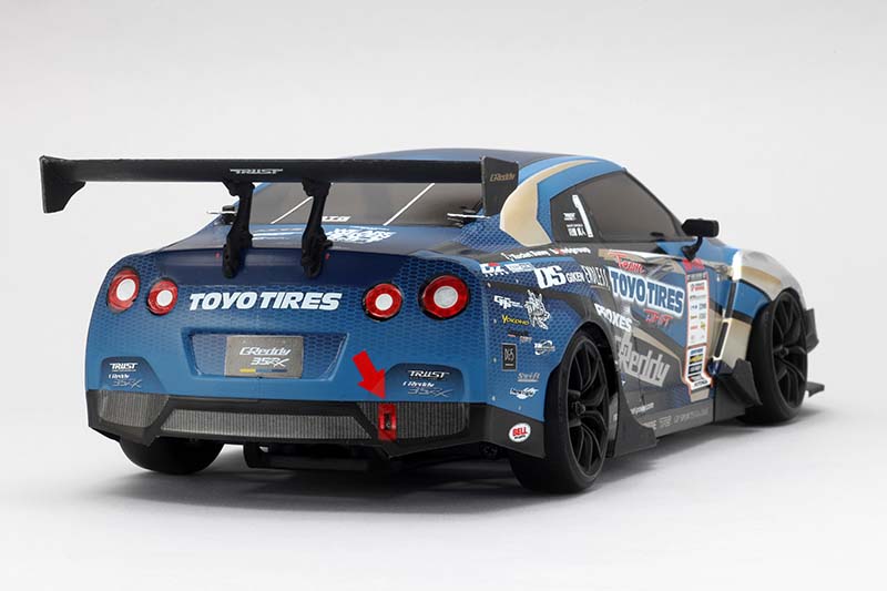 karoserie Yokomo GReddy R35 SPEC-D Body Set + paraboly R35 SPEC-D Light Unit Plastic Parts