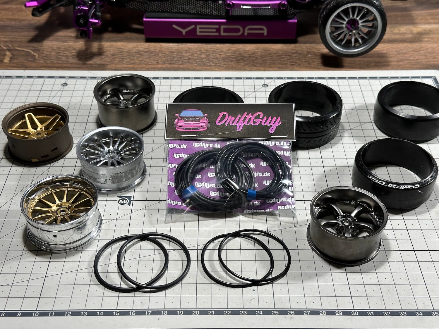 DriftGuy fixační O-kroužky na drift pneumatiky