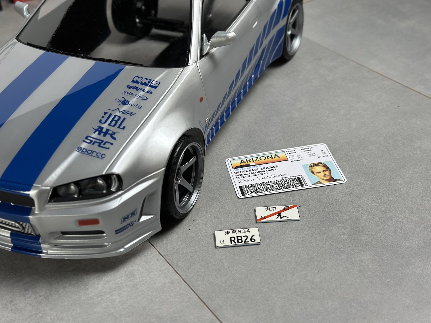 #996 karoserie Nissan Skyline R34 GTR Rychle a Zběsile 2