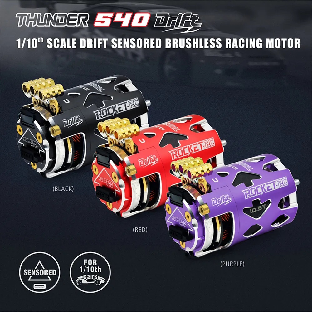 Rocket-RC motor Thunder 540 Drift 10.5T (red)