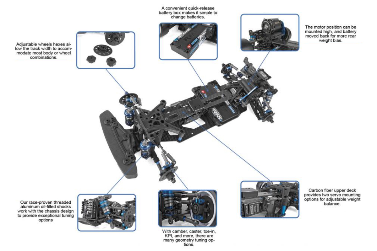 podvozek Associated DC10 2WD Drift Car Kit