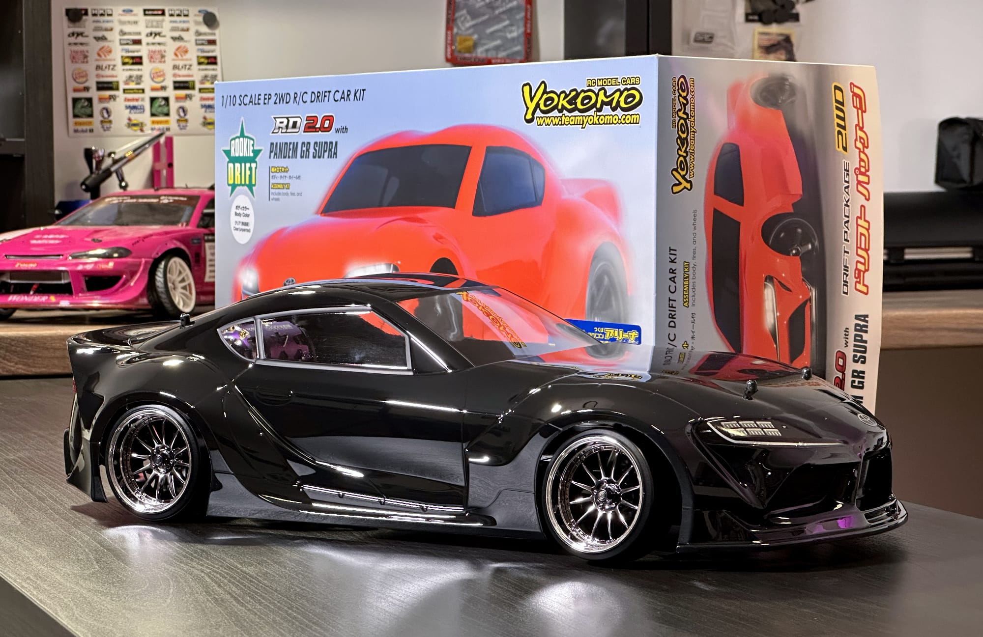 #006 RCD Custom Yokomo RD 2.0 | SANWA | Toyota Supra Total Black | rcdrift RTR