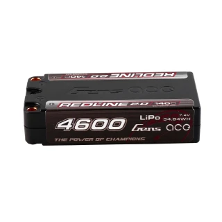 Gens ace Redline 2.0 Series Shorty LCG 4600mAh 7.4V 2S 140C LiPo (5mm, 193g)