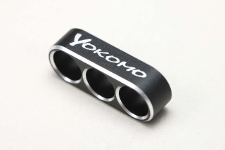 Yokomo Aluminum Wire Guide for 12 Gauge (Black/3 Holes)