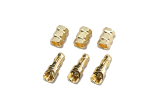 konektory na motor Racing Performer 3.5mm Bullet/Female Connector Set