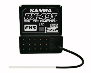 příjmač Sanwa RX-49T (FH5/FH5U) Waterproof Telemetry Receiver