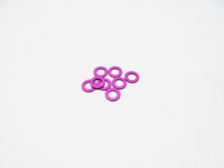 podložky Hiro Seiko 3mm Alloy Spacer Set - 1.0mm (Purple, 8pcs)