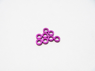 podložky Hiro Seiko 3mm Alloy Spacer Set - 2.0mm (Purple, 8pcs)