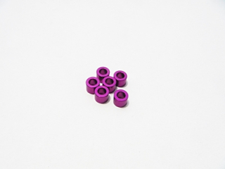 podložky Hiro Seiko 3mm Alloy Spacer Set - 3.0mm (Purple, 6pcs)