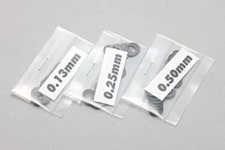 podložky Yokomo 5.0mm Spacer Shim (0.13/0.25/0.50mm·20pcs each)