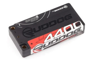 baterie Ruddog Racing LCG Shorty 4400mAh 7.6V 2S 150C/75C HV LiPo (5mm, 160g)