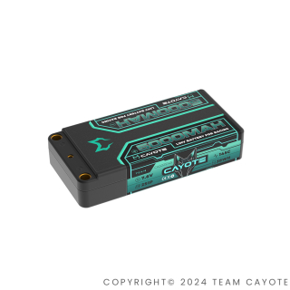 baterie CAYOTE Racing Shorty 5000mAh 7.6V 2S 145C HV LiPo (5mm, 179g)