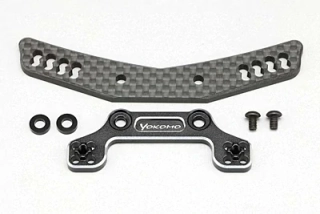 Yokomo YD-2 Hybrid Front Shock Tower (Graphite/Black Aluminum)